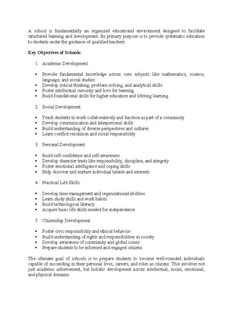 The School Plant: Importance and Components for Effective Learning ...