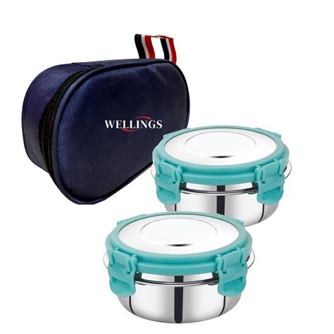 Buy Wellings Fusion Airtight Stainless Steel Containers Air Tight ...