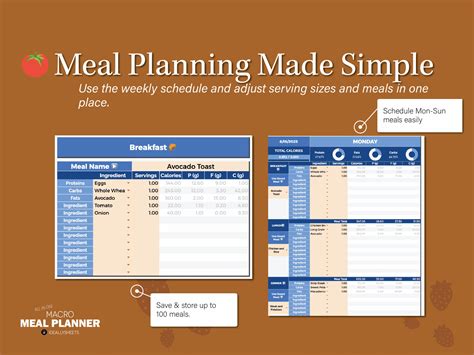 Meal Planning Excel Template