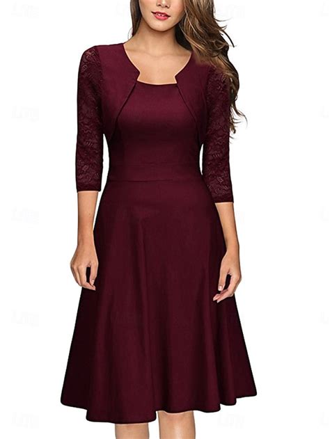 Women's Mini Dress A Line Dress Elegant Party Cocktail Outdoor Party ...