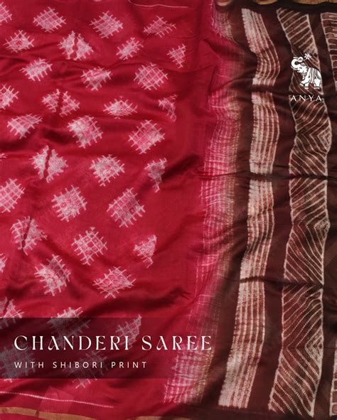 Pink Chanderi Saree with Shibori Print Design