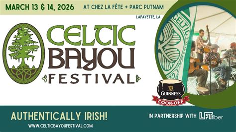Celtic Bayou Festival, Chez La Fête, Lafayette, 14 March 2026 | AllEvents