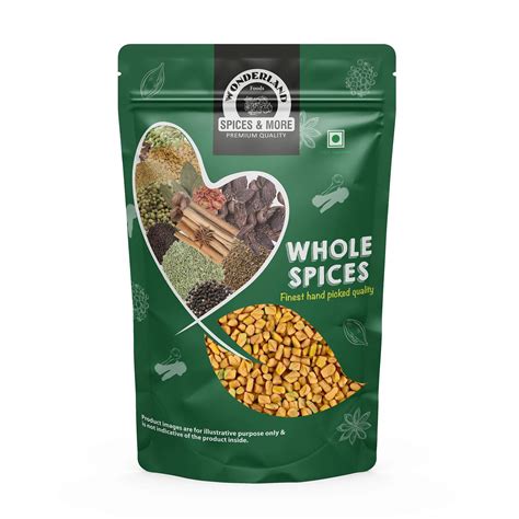 WONDERLAND FOODS (DEVICE) Whole Spices Fenugreek Methi Seeds (250g ...