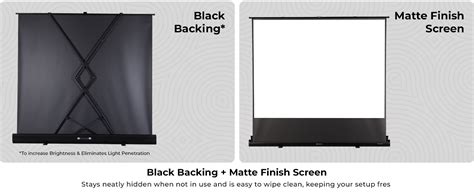 Zebronics Floor Rising Projector Screen, 250 cm (98.5 Inch), 4K Support ...