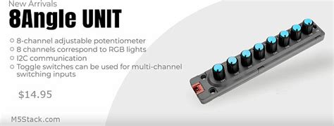 8 rotary controler module with I2C interface available off the shelf ...