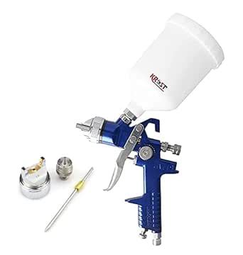 KROST H827 Steel Hvlp Plastic Cup Color Painting Sprayer with 600 Ml ...