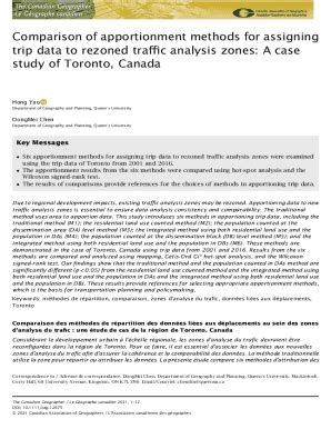 Fillable Online Comparison of apportionment methods for assigning trip ...