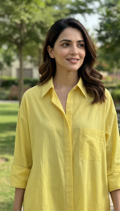 Sunlit Lemon Oversized Shirt Dress Modest Co-Ord Set | Minimal Modest ...