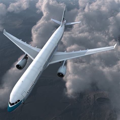 3D Jet Airliner Airbus A330-300 Cathay Pacific model | 3D Molier ...