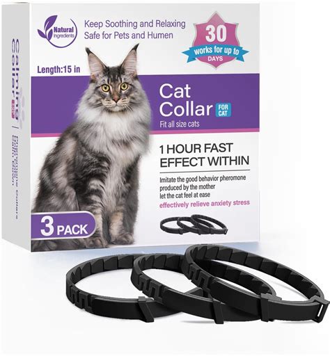 Amazon.com : 3 Pack Calming Collar for Cats and Kittens Pheromone ...