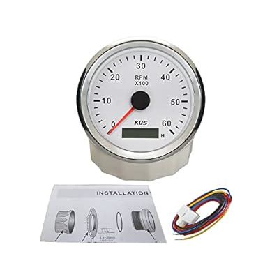 KUS Tachometer RPM Gauge REV Counter with Hour Meter India | Ubuy