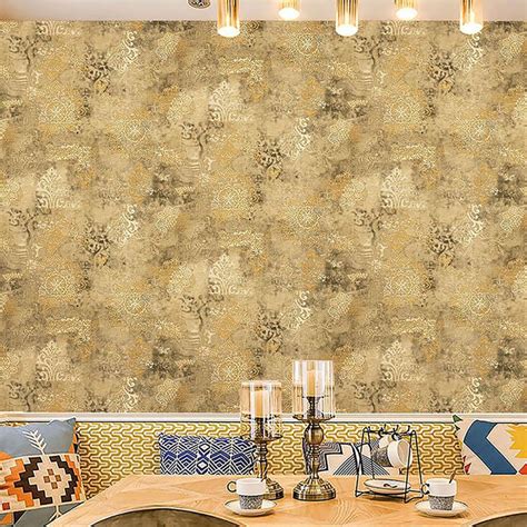 Romania Golden Damask Wallpaper – Myindianthings