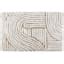 Tan Tufted Swirl Cotton Bath Rug, 20x30