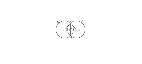 If two circle intersect at two points then prove that their centres lie ...