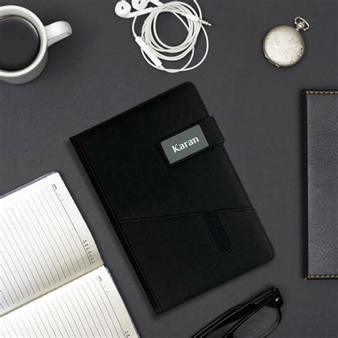Personalized Gifts PU Diary with Jute Finish – Giftana