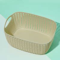 Review MINISO Anyaman Tempat Penyimpanan Multifungsi-Biru - Khaki ...