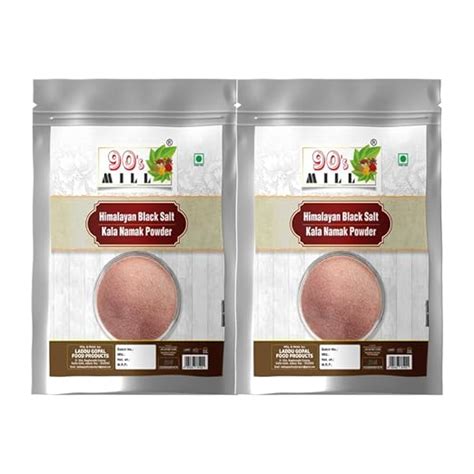 90's MILL Black Salt/Kala Namak Powder with 84 Trace Minerals | Pure ...