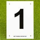 A4 Tennis Court & Sports Pitch Number Plates [1-12] | Net World Sports