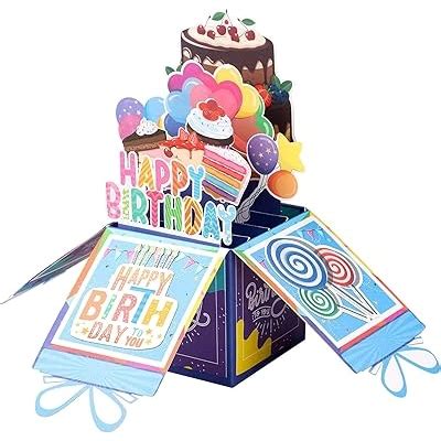 Witgift 3D Pop Up Birthday Card, Happy Birthday Greeting India | Ubuy