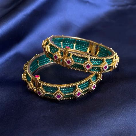 Kundan Bangles – Vijaya Art Jewellery