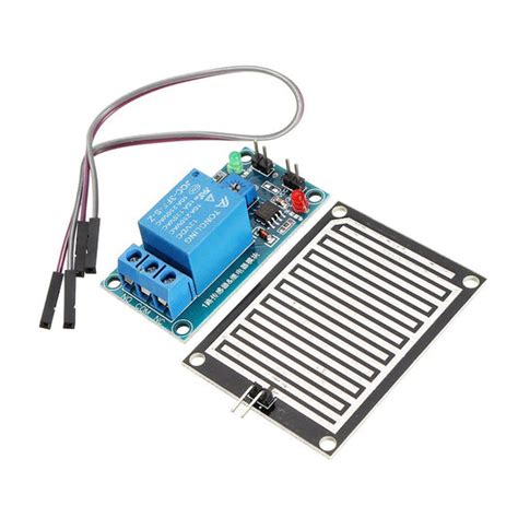 ThinkRobotics Rain Raindrop Detection Sensor Kit with Relay Module ...
