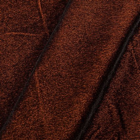 Micro Velvet Orange By Black Two Tone 43 Inches Width Fabric