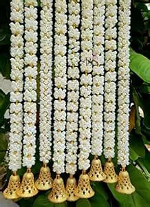 BS AMOR Handmade Decorative Mogra Bell Fluffy Artificial Creeper Bail ...