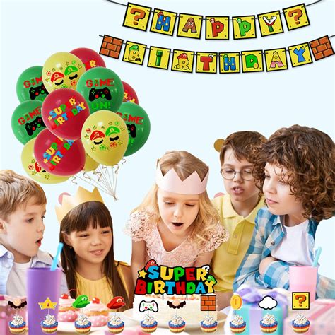 rosepartyh Super Mario Birthday Decorations Super Mario Birthday ...
