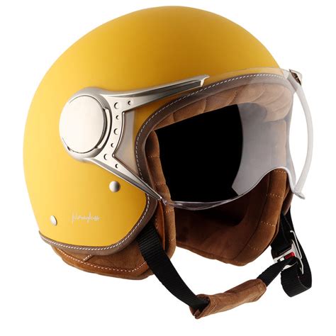 AXOR Retro Jet West Open Face Helmet (Dull Mustard Yellow)– Moto Central