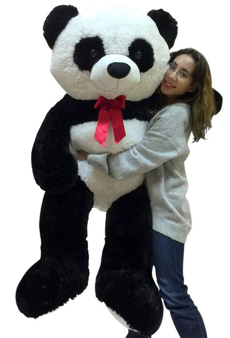 Buy 5 Foot Giant Stuffed Panda Soft 60 Inch Big Plush Premium Teddy ...