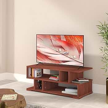 Amazon Brand - Solimo Aster Engineered Wood TV Unit (Walnut Finish) |TV ...