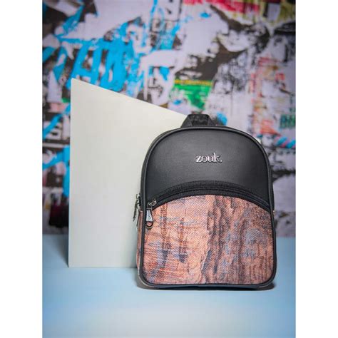 Buy Zouk Women Orange Ladakh Impasto Dalila Mini Backpack Online