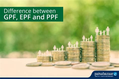 Difference between GPF, EPF and PPF - Paisabazaar.com