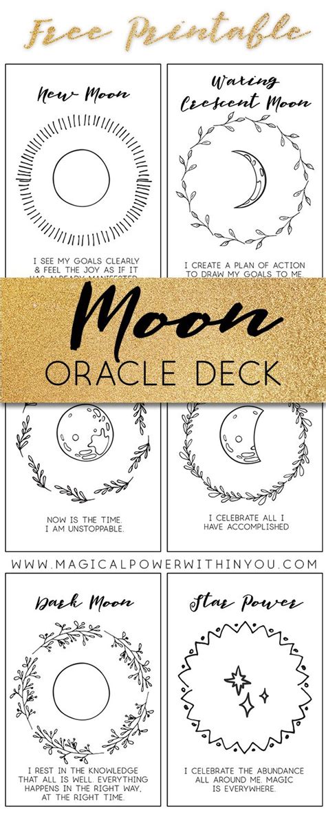 Downloadable Printable Oracle Cards 的图像结果