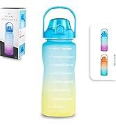 SOLARA Sipper Water Bottle 1 L with Motivational Time Marker, Leakproof ...