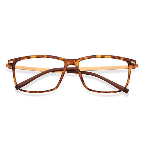 Buy Tortoise Brown Gold Brown Full Rim Rectangle Lenskart Air fusion LA ...