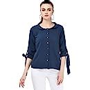 Buy Cherokee by Unlimited Women's Top (267345585_Blue_L) at Amazon.in