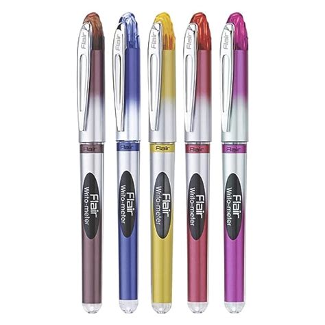 FLAIR Writometer 0.6mm Ball Pen Box Pack | Our Longest Writing Pens ...