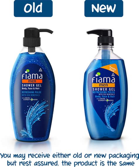 FIAMA Men Body Wash Refreshing Pulse Shower Gel, Fresh Looking Skin ...
