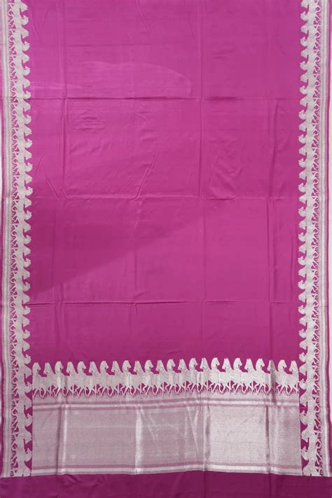 Banarasi Silk Plain Pink Saree | Kankatala