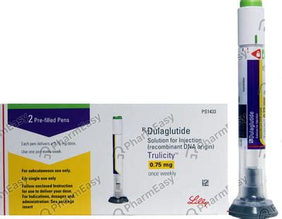Buy Trulicity 0.75 MG/0.5ML Solution For Injection (1) Online at Flat ...
