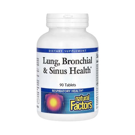 Natural Factors, Lung, Bronchial & Sinus Health, 90 Tablets – Maple Herbs