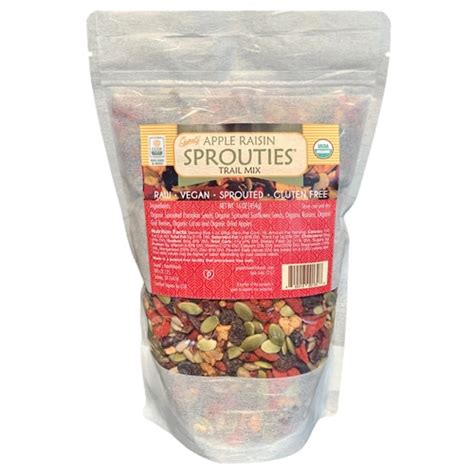Gopal's Sprouties Trail Mix Apple Raisin -- 16 oz - Vitacost