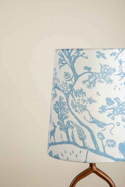 Buy Creatures Of Canopy Screen Printed Blue Fabric Small Taper ...