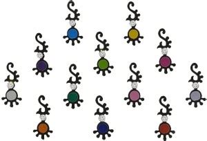 Comet Busters Handcrafted Fancy Black Traditional Bindis (BV1426 ...