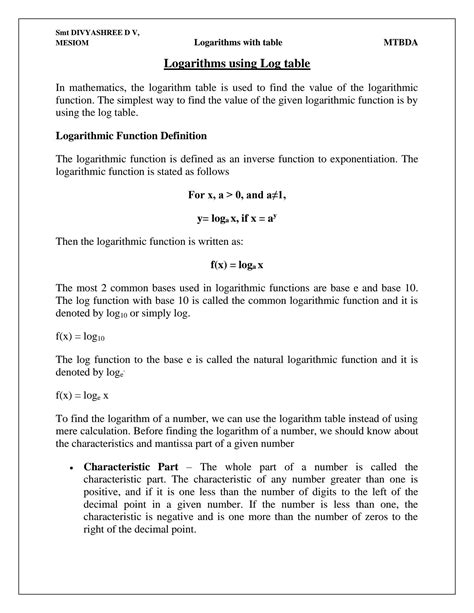 Image result for How to Use Log Table for Calculations