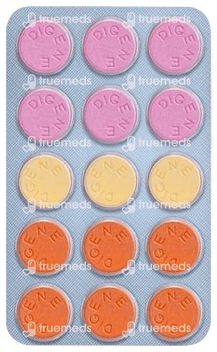 Digene Assorted Tablet 15 - Uses, Side Effects, Dosage, Price | Truemeds