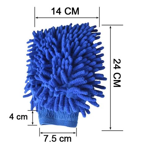4917 Microfiber Wash and Dust Chenille Mitt Cleaning Gloves - DeoDap