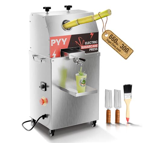 Pyy Sugar Cane Juicer Machine 800w Commercial Electric 3 Rollers ...