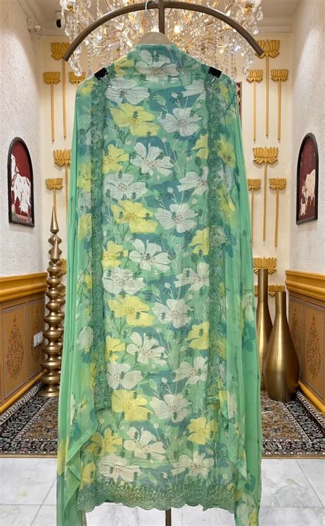 Kavya Print Thread Suit – Vastra Official